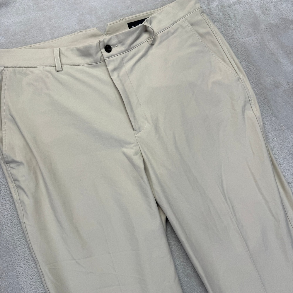 Dunning Pants Men's 34 Golf Player Fit 5 Pocket Woven‎ Performance Stretch Beige